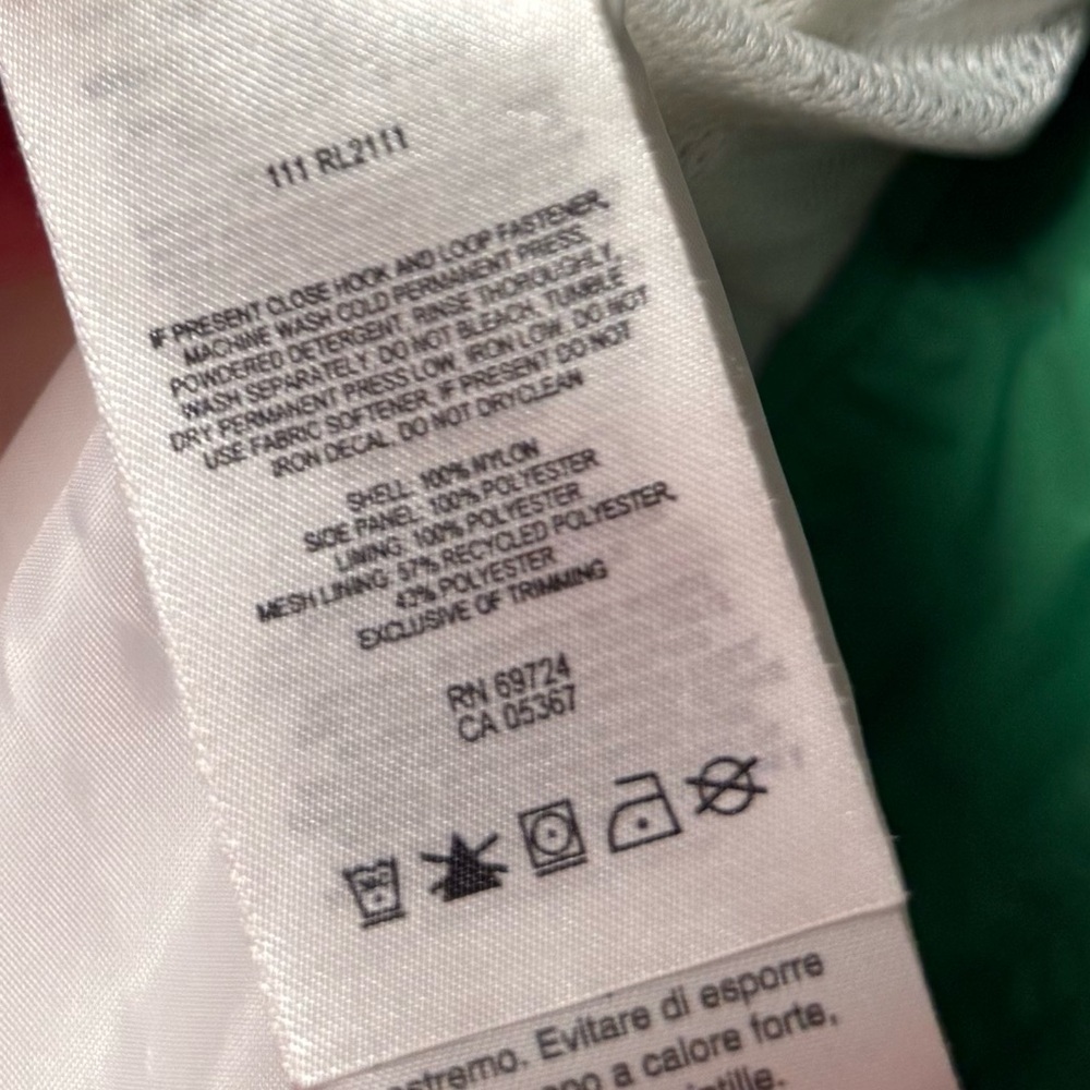 Columbia Green & White Hooded Windbreaker Rain Jacket Lightweight - Picture 6 of 8